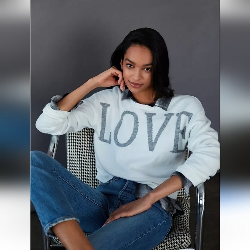 EUC ANTHROPOLOGIE JOHN+JENN LOVE SWEATER SZ XS